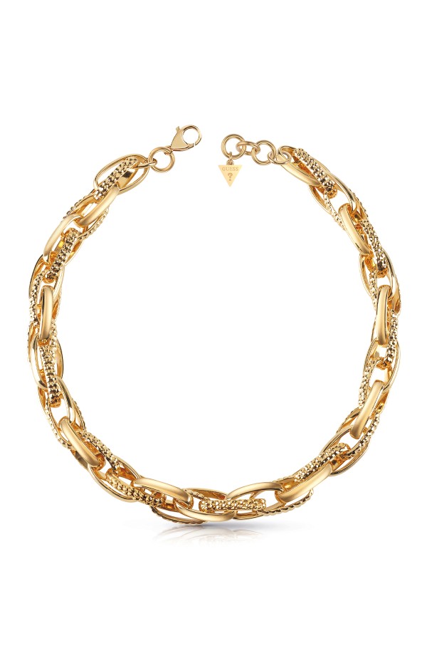 Guess Jewellery Circle Lights 16-18''Pave Circle Rose Gold Necklace  UBN03159RG | Fruugo US