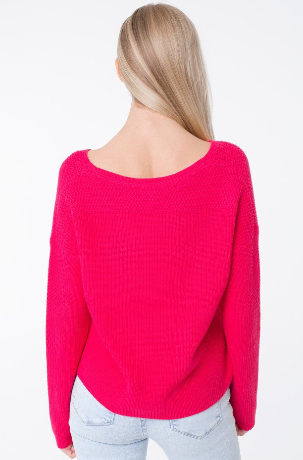 HAYANA DETAIL V-NK SWEATER-hover