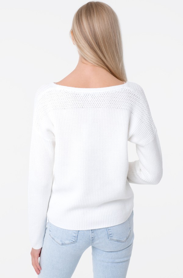 HAYANA DETAIL V-NK SWEATER-hover