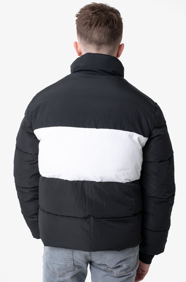 Calvin klein men's hot sale colorblocked puffer coat