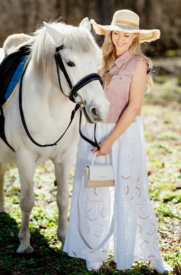 TOMMY MODERN BAR BAG STRAW
