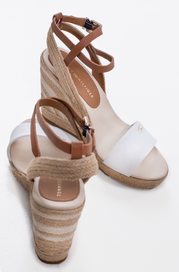 ELEVATED TH LEATHER WEDGE SANDAL-hover