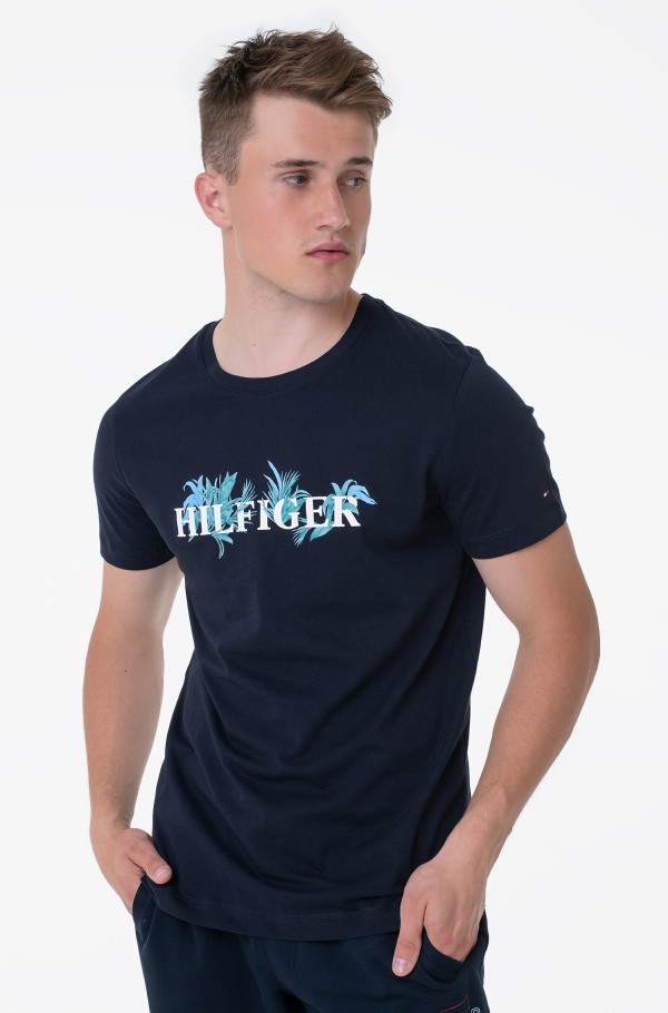 Tommy Hilfiger Flower Shirt, Men's, Size: XL, Dark Blue