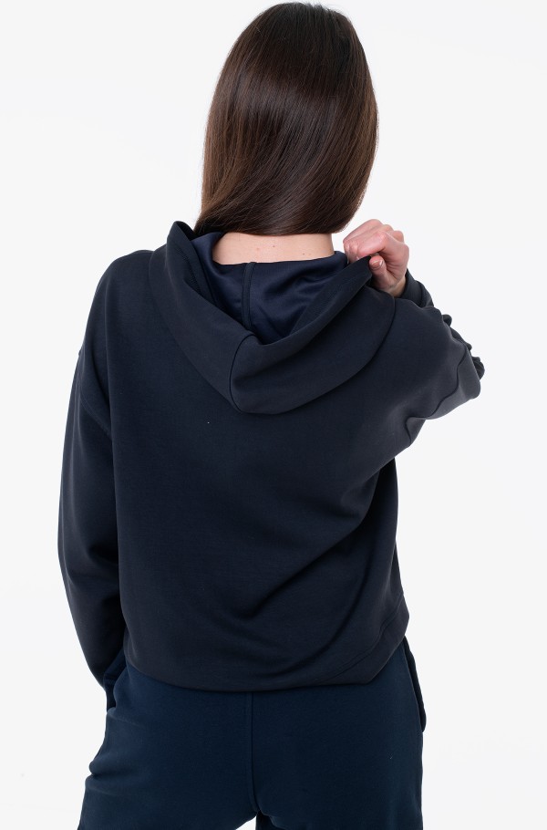 RELAXED SUEDED MODAL HOODIE-hover