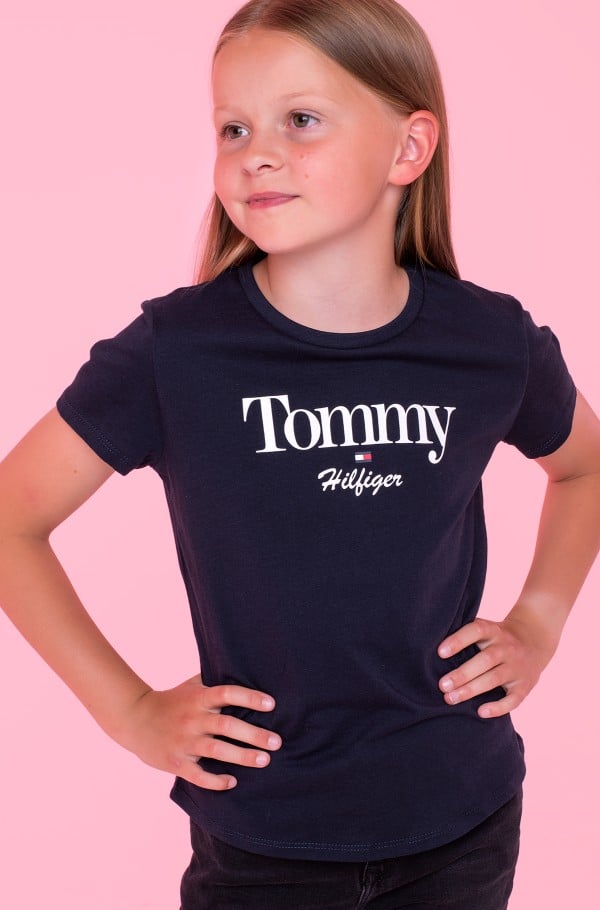 TOMMY GRAPHIC GLITTER TEE S/S