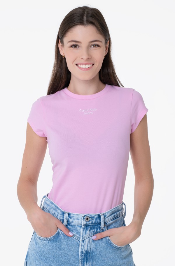 Calvin klein t shirt dam rosa best sale