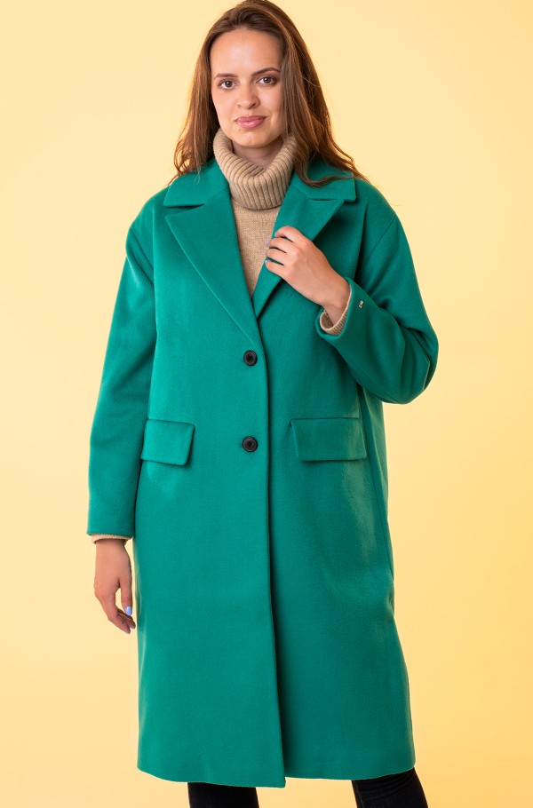 Tommy hilfiger green women's on sale coat