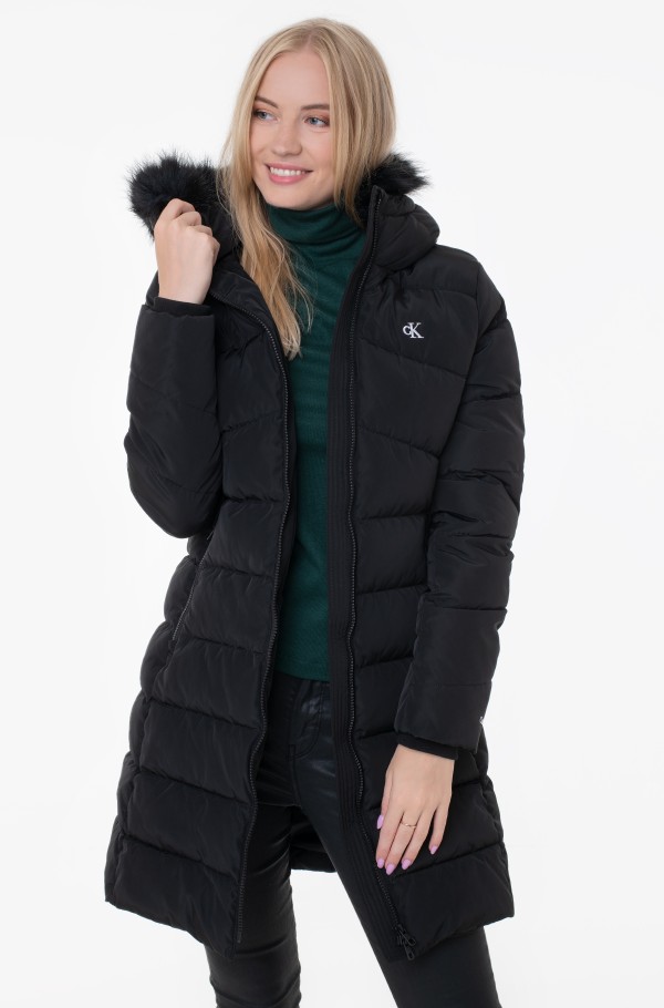 FAUX FUR MW FITTED LONG PUFFER