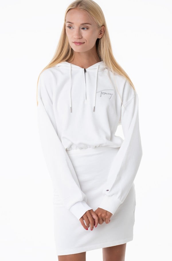 TJW TOMMY SIGNATURE HOODIE DRESS-hover