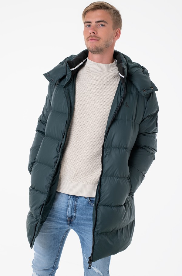 ESS LONG HOODED DOWN JACKET
