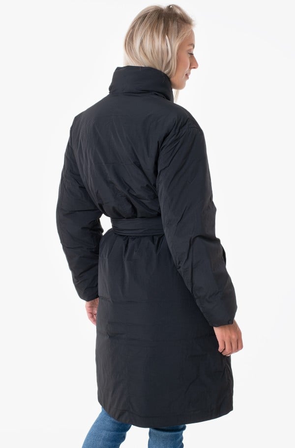 RECYCLED DOWN WRAP PUFFER COAT-hover