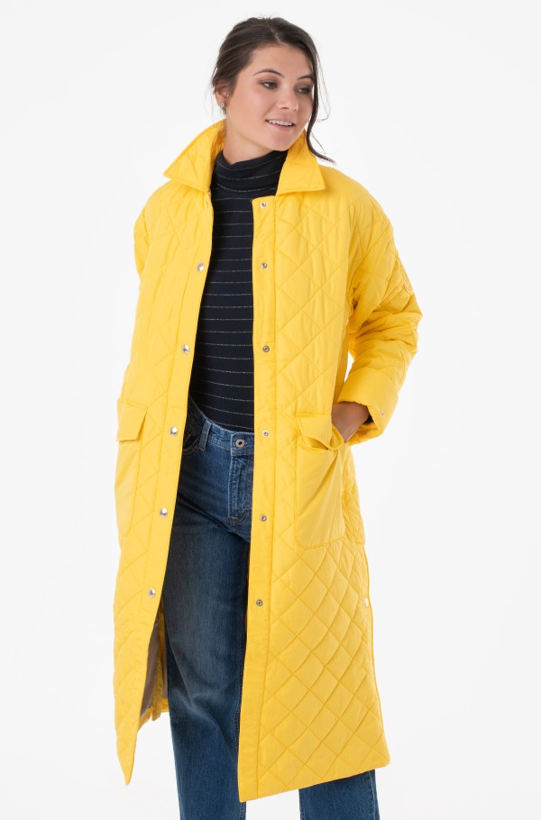 QUILTED SORONA LONG SHACKET-hover