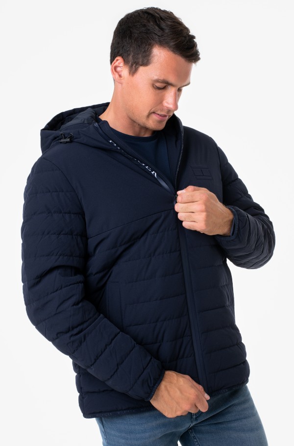 STRETCH HOODED JACKET-hover