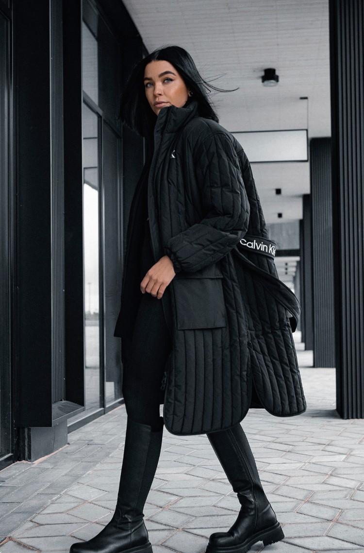 Black Coat WAISTED QUILTED COAT Calvin Klein, Coats black Coat WAISTED  QUILTED COAT Calvin Klein, Coats | Denim Dream E-pood