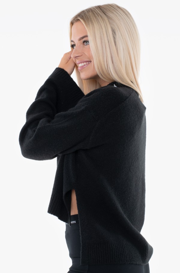FLUFFY WIDE OPEN SLEEVES SWEATER-hover