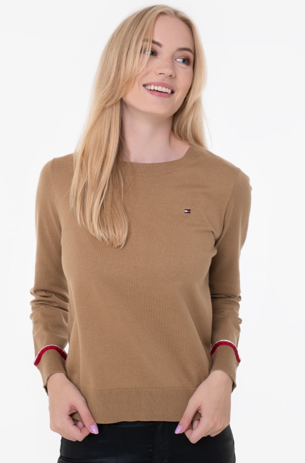 STRETCH CTN C-NK SWEATER