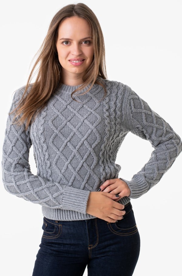 CABLE PETIT C-NK SWEATER