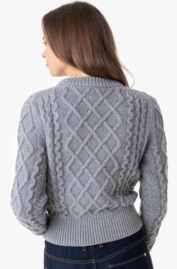 CABLE PETIT C-NK SWEATER-hover