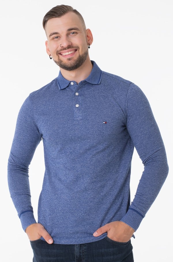 MOULINE TIPPED SLIM LS POLO