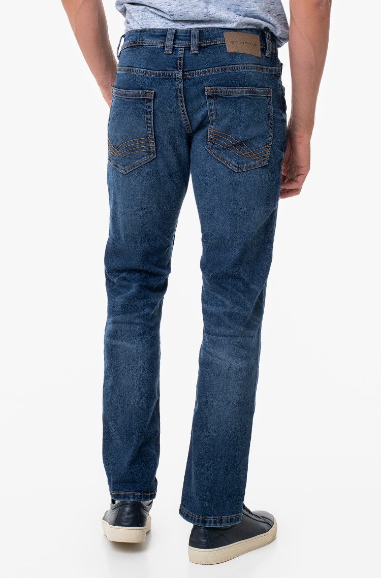 TOM TAILOR DENIM LOOSE FIT - Straight Leg Jeans - Used Dark Stone Black Denim To722g0br Q11