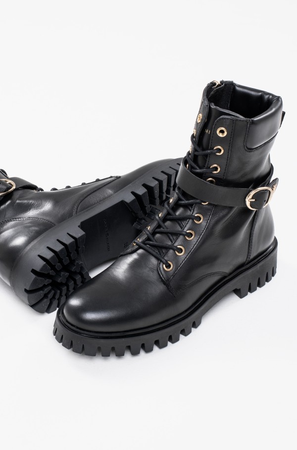 BUCKLE LACE UP BOOT-hover