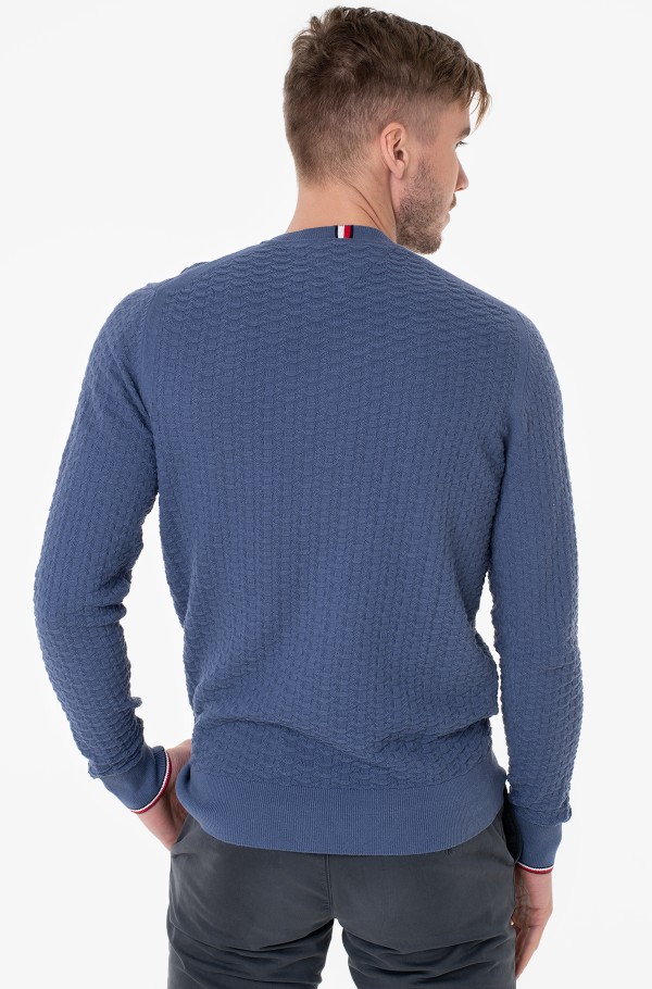 EXAGGERATED STRUCTURE CREW NECK-hover