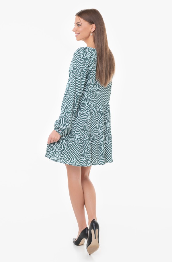 TJW CHECKERBOARD TIERED DRESS-hover