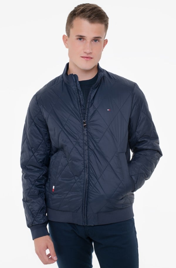 PACKABLE DIAMOND QUILTED BOMBER-hover