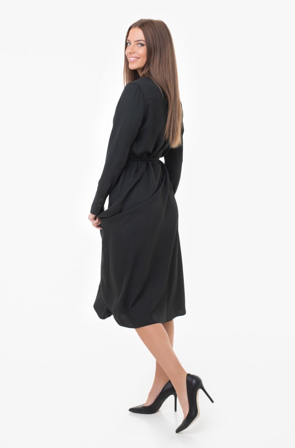 RECYCLED CDC MIDI SHIRT DRESS-hover