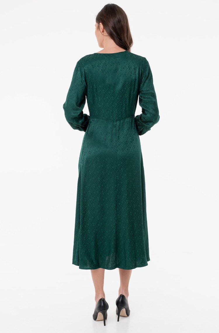 Green1 Dress VIS JACQUARD WRAP MIDI DRESS Tommy Hilfiger, Women Dresses  Green1 Dress VIS JACQUARD WRAP MIDI DRESS Tommy Hilfiger, Women Dresses |  Denim Dream E-pood
