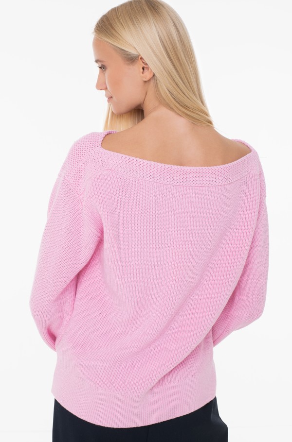 BOAT NK SWEATER COTTON RIB KNIT-hover