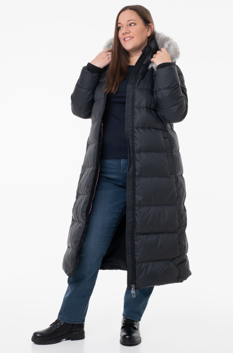 Hilfiger Plus FUR Curve, CRV Dream sizes Jacket DOWN FUR WITH Tommy WITH TYRA TYRA E-pood Plus Hilfiger MAXI CRV Jacket MAXI Denim | DOWN Curve, Black Tommy sizes black