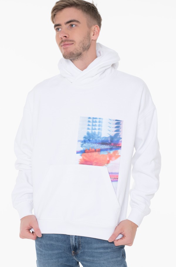 MOTION FLORAL GRAPHIC HOODIE