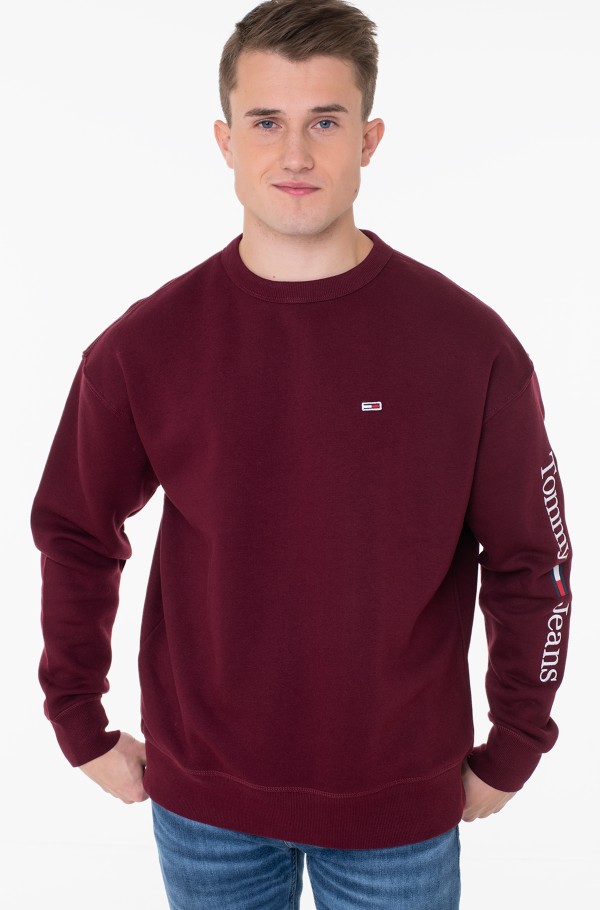 Tommy jeans hotsell sweatshirt burgundy