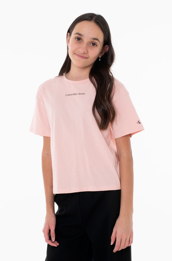 Pink Kids t-shirt CKJ LOGO BOXY T-SHIRT Calvin Klein Kids, T