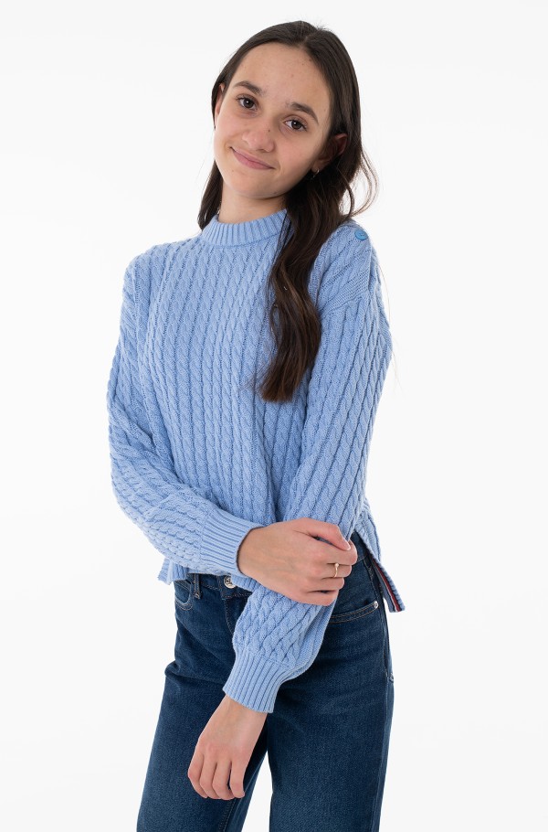 CABLE SWEATER L/S