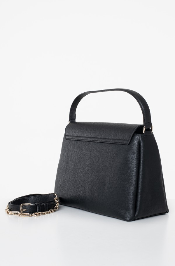 Calvin Klein Re-Lock Tote with Flap Handbag - Black