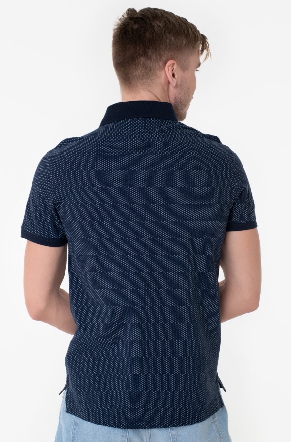 MICRO PRINT SLIM POLO-hover