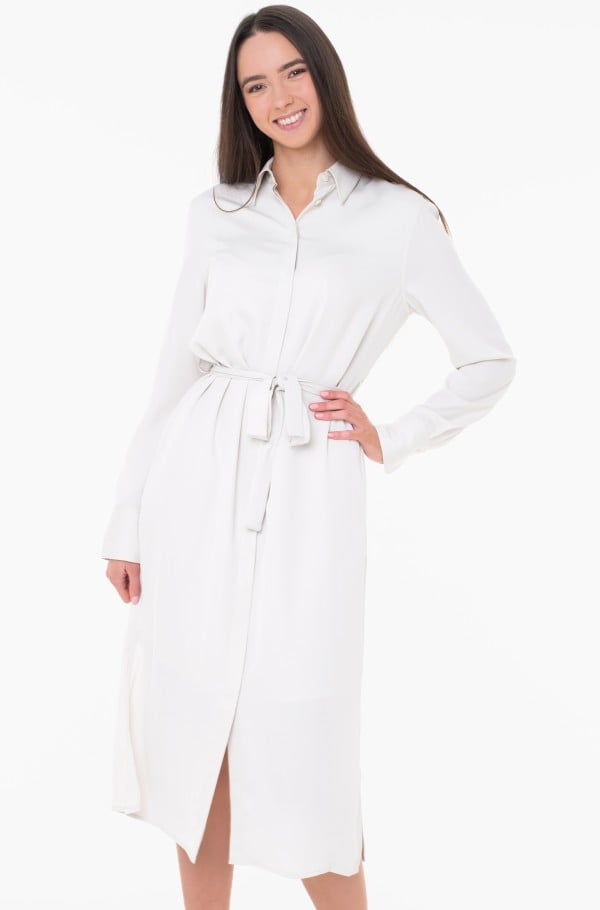 RECYCLED CDC MIDI SHIRT DRESS-hover