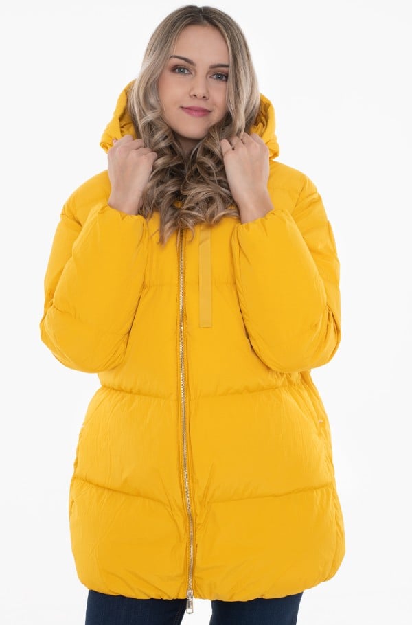 TWO TONE DOWN PUFFER COAT-hover