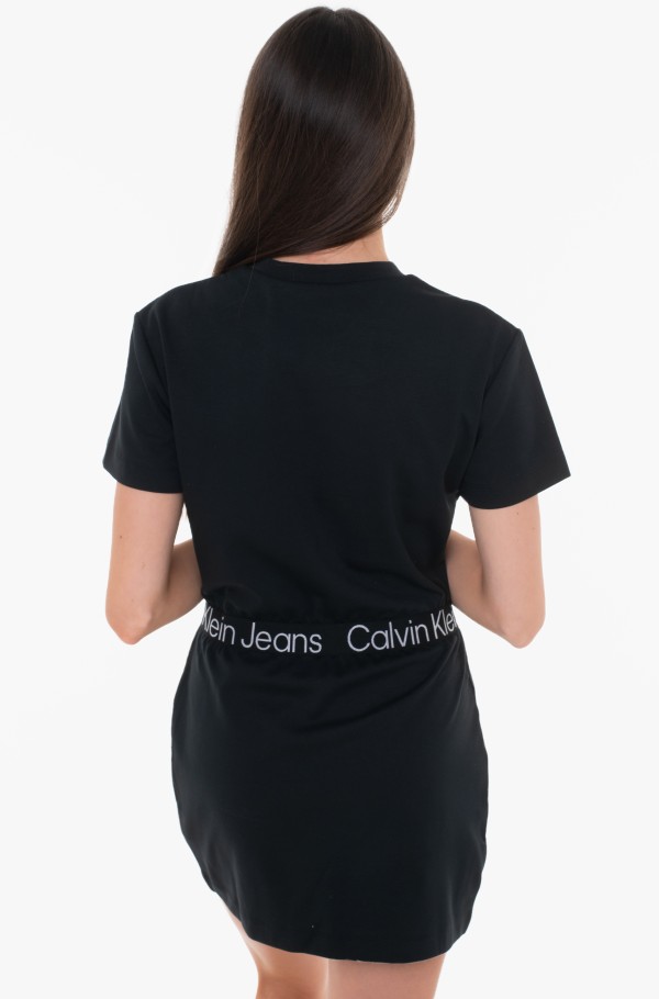 LOGO WAIST MILANO T-SHIRT DRESS-hover