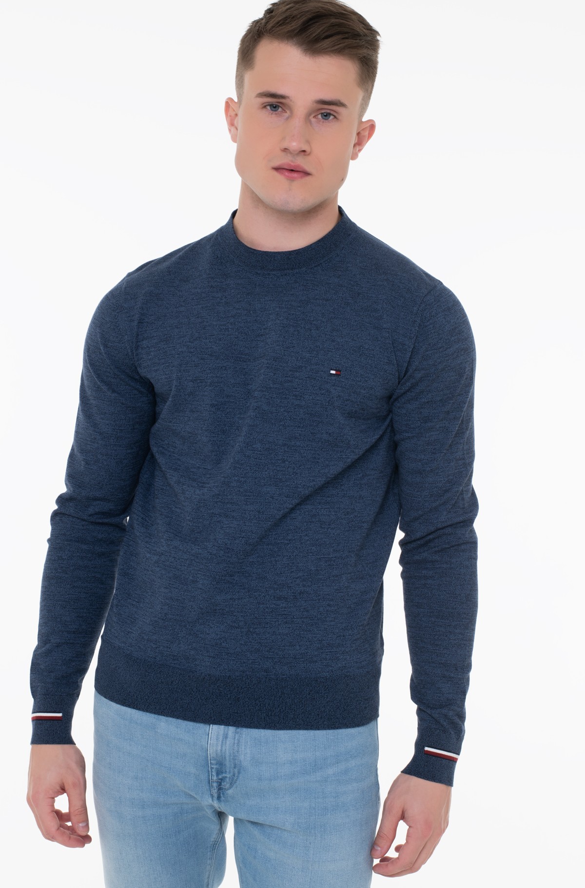 Kudum MOULINE GS STRIPED CREW NECK-full-1
