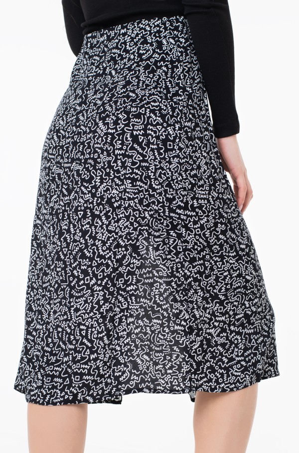 TJW LOW WAIST AOP SLIP SKIRT-hover
