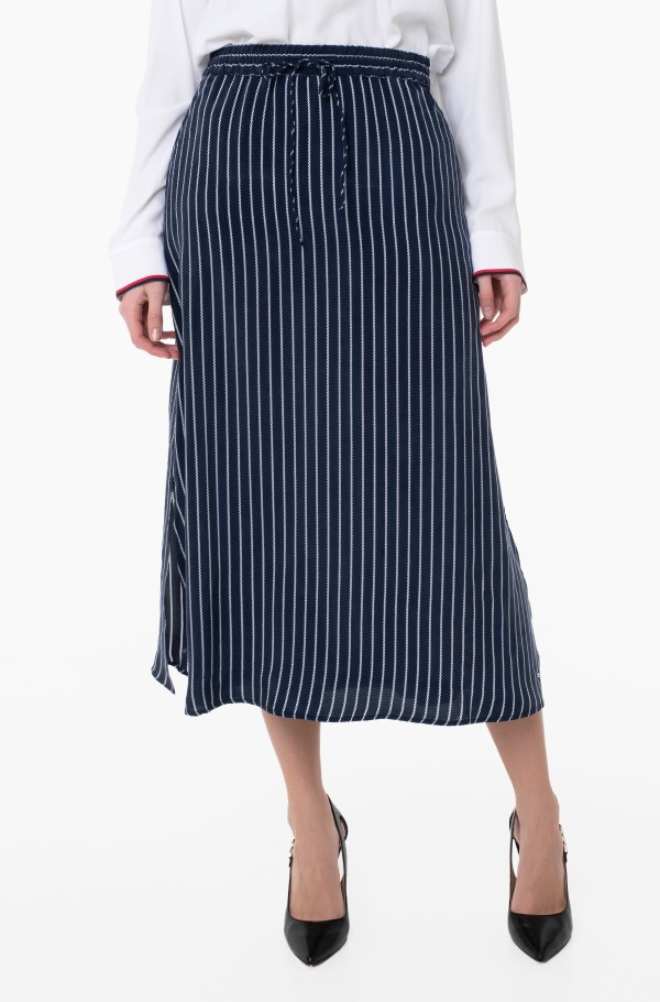 CUPRO ROPE STP MIDI SKIRT