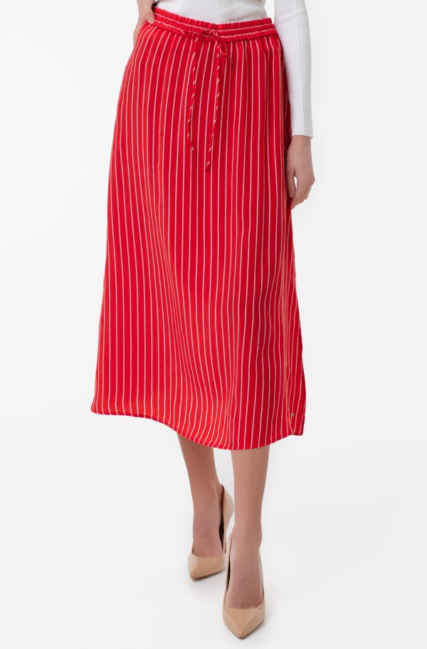 CUPRO ROPE STP MIDI SKIRT-hover