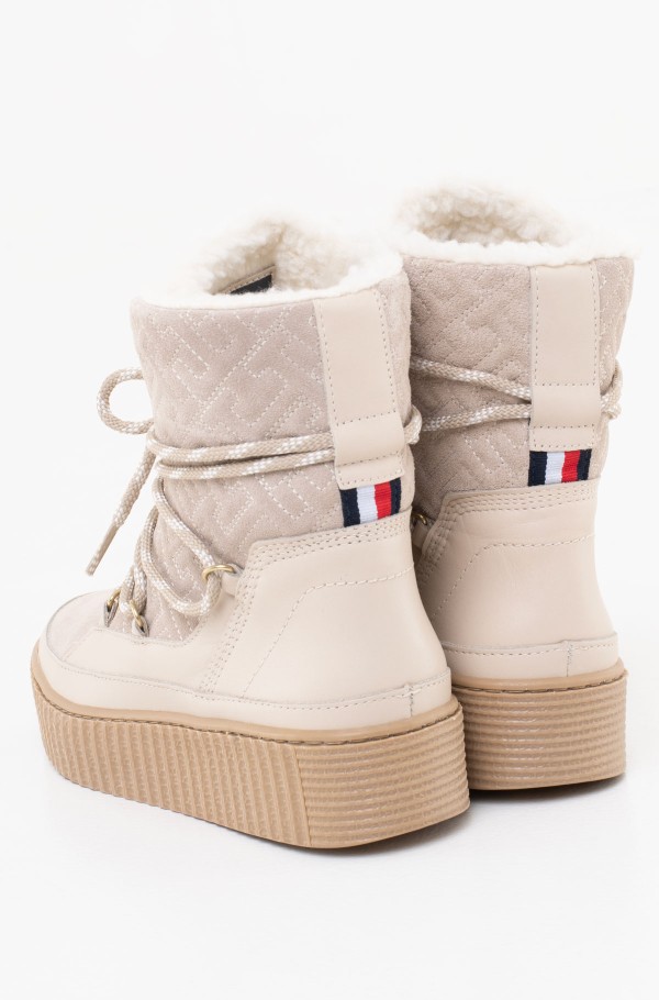 Beige Boots SNOW BOOT MONOGRAM Tommy Hilfiger, Boots Beige