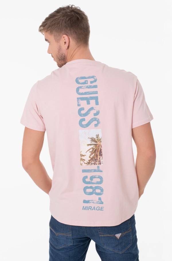 Guess t shirt on sale pink