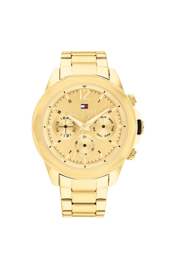 Tommy hilfiger golden discount watch