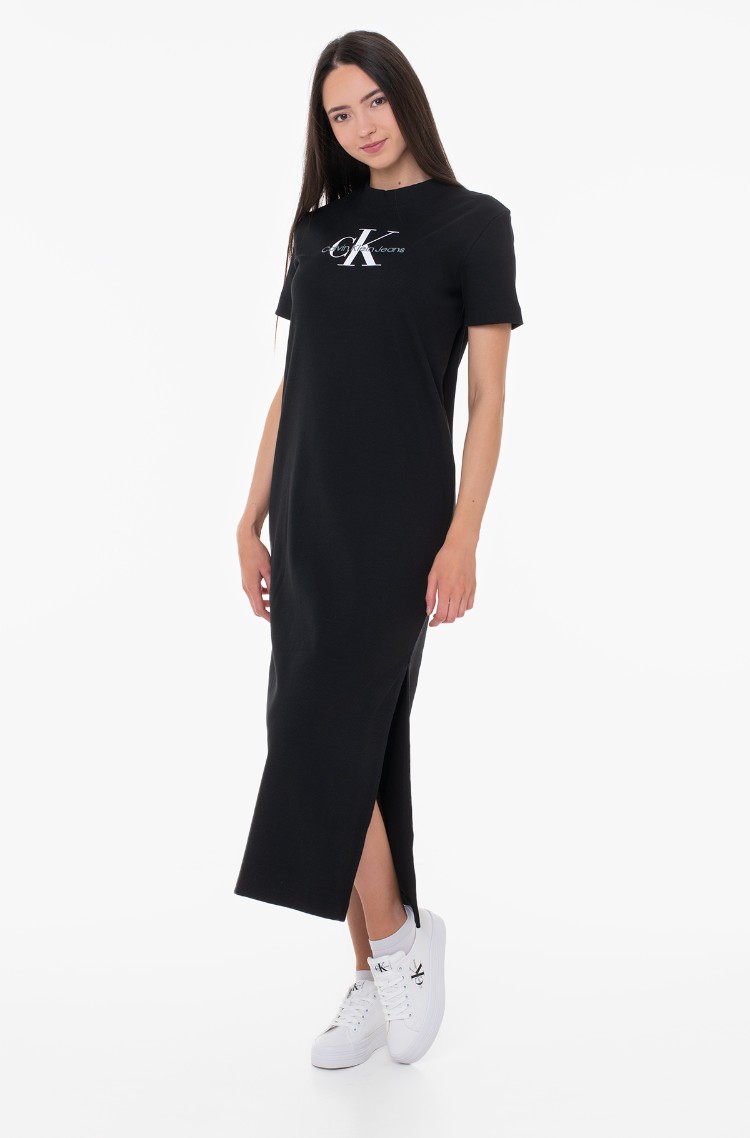 black Dress MONOLOGO RIB LONG T-SHIRT DRESS Calvin Klein, Dresses black  Dress MONOLOGO RIB LONG T-SHIRT DRESS Calvin Klein, Dresses | Denim Dream  E-pood