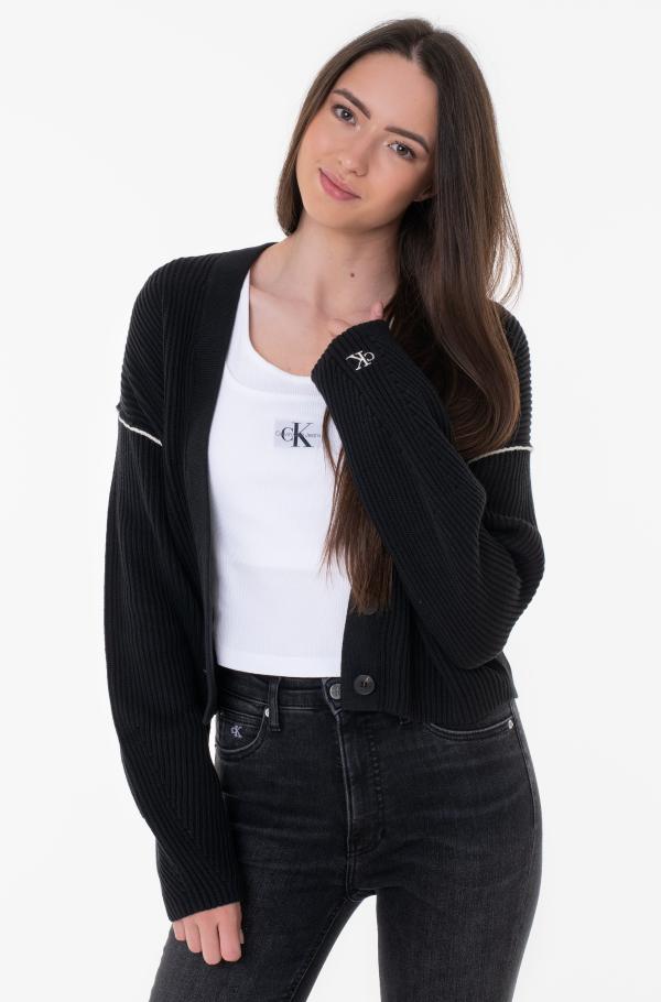 Calvin klein black best sale cardigan